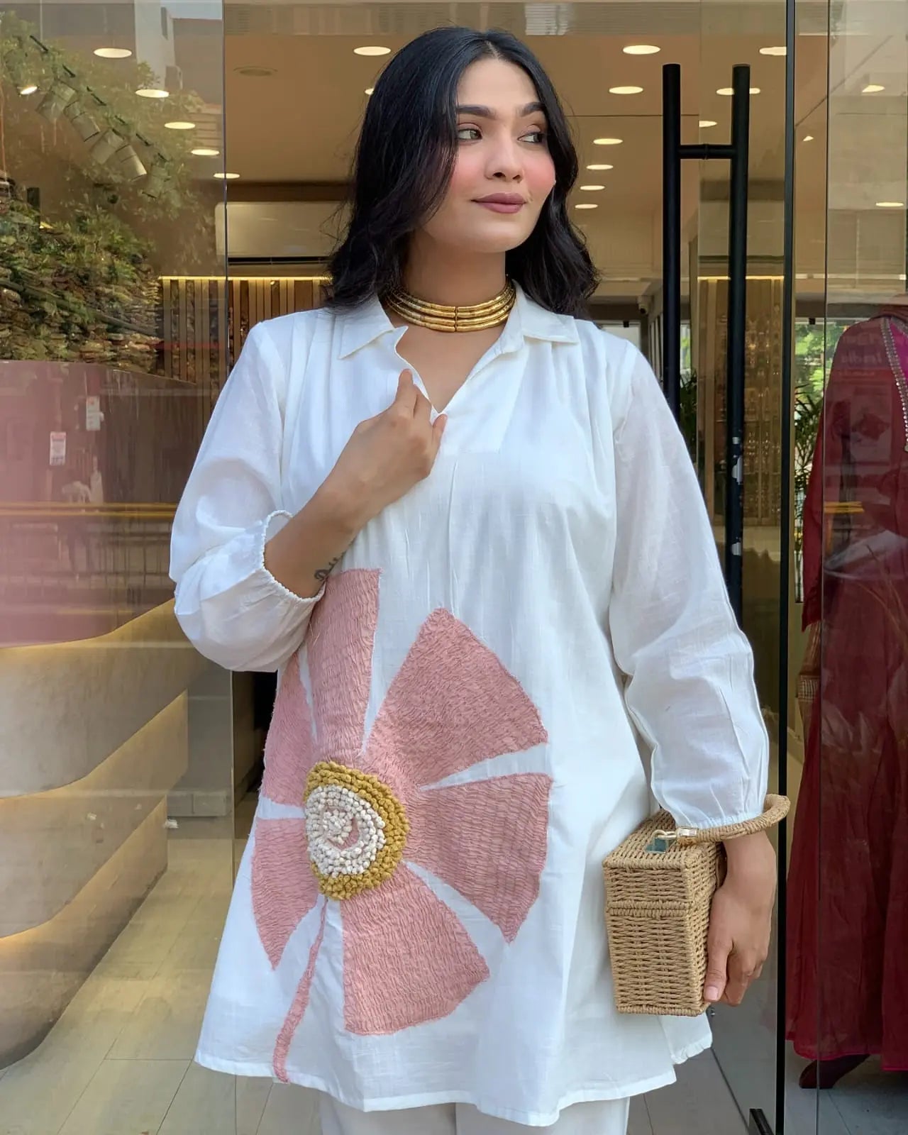 Summer cotton co-ord outfit for women in pure cotton