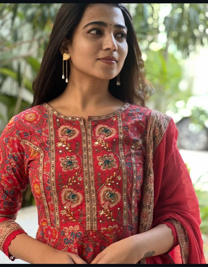 Festive Cotton Kurta Pant Dupatta Set for Women