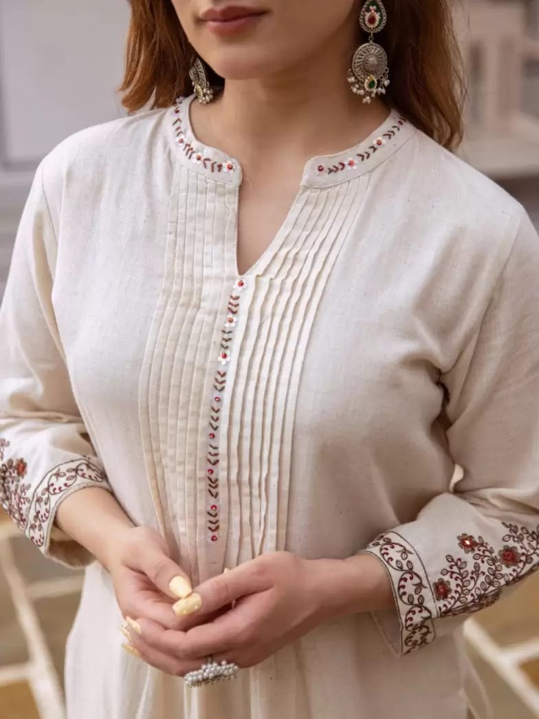 Women’s cotton flex kurti pant set for office and daily wear