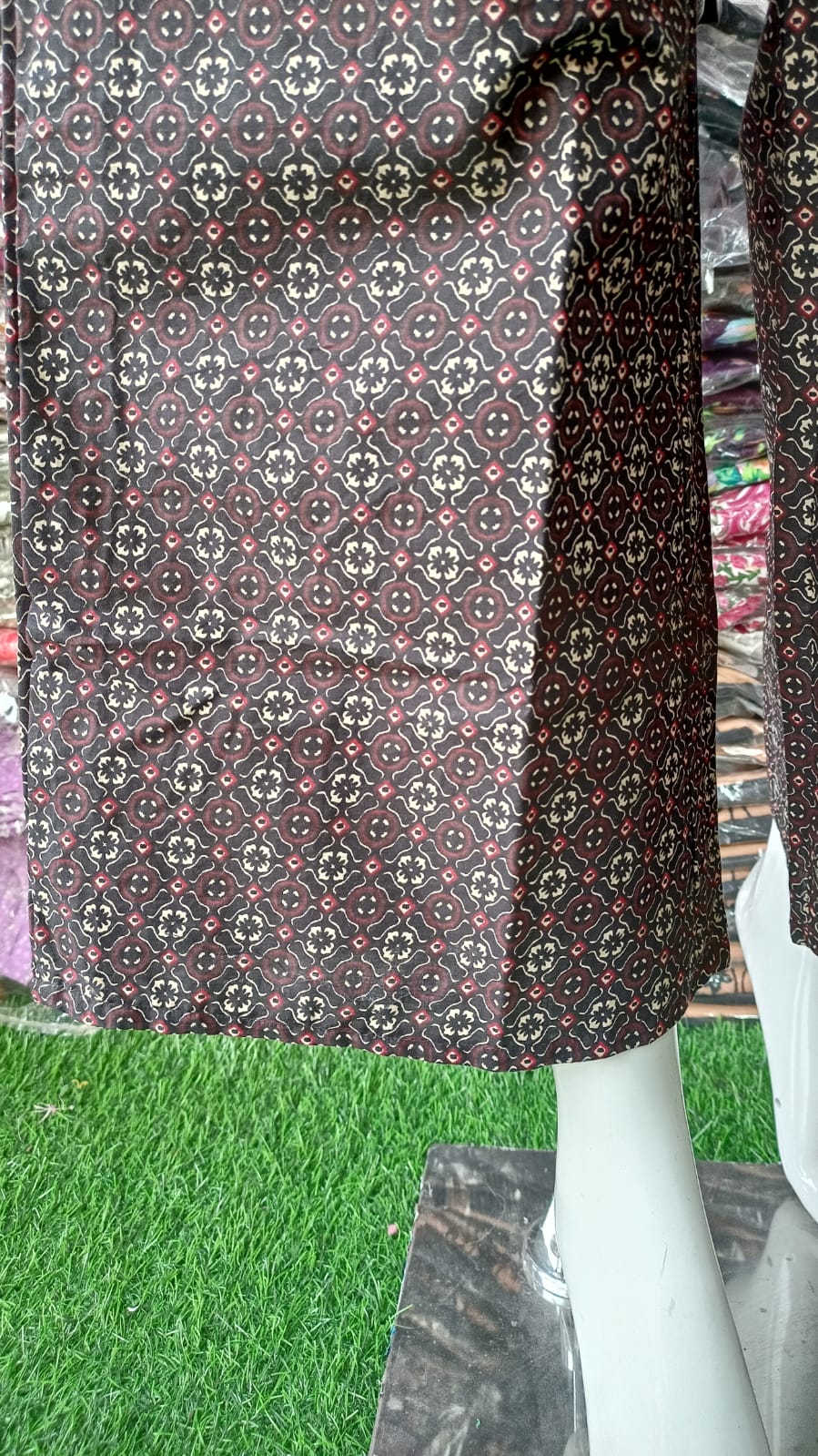 MaaBetii Pure Cotton Anarkali Kurti with Plazzo and Duppatta Suit Set