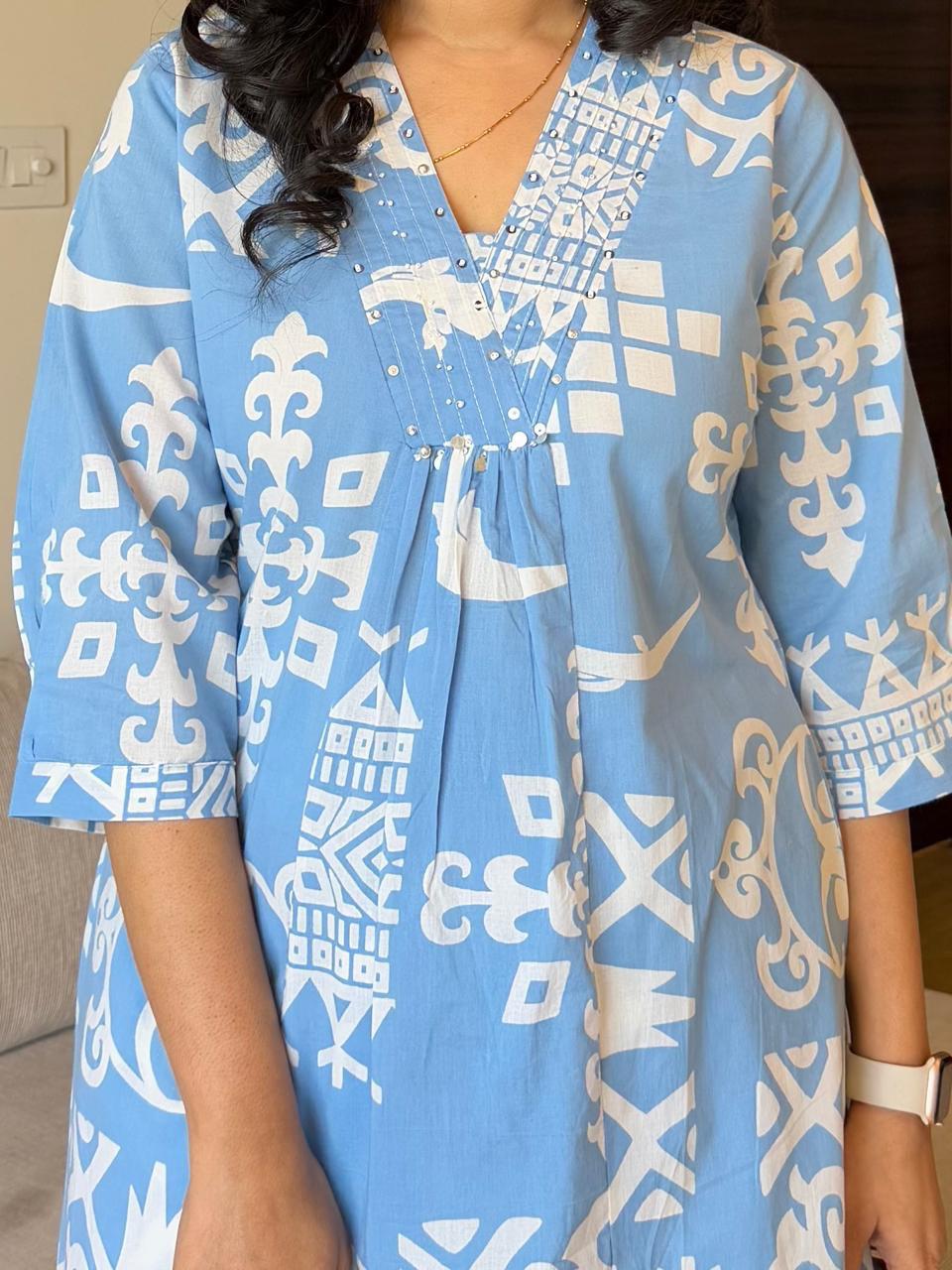 Close-up of soft cotton fabric with a relaxed fit