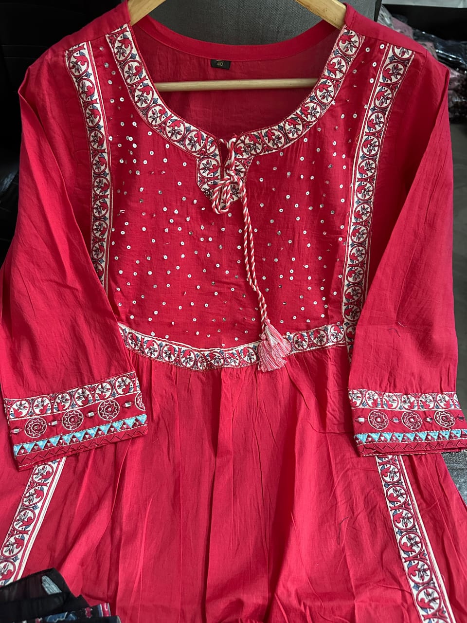 Aarohi Handworked Heavy Cotton Suit Set