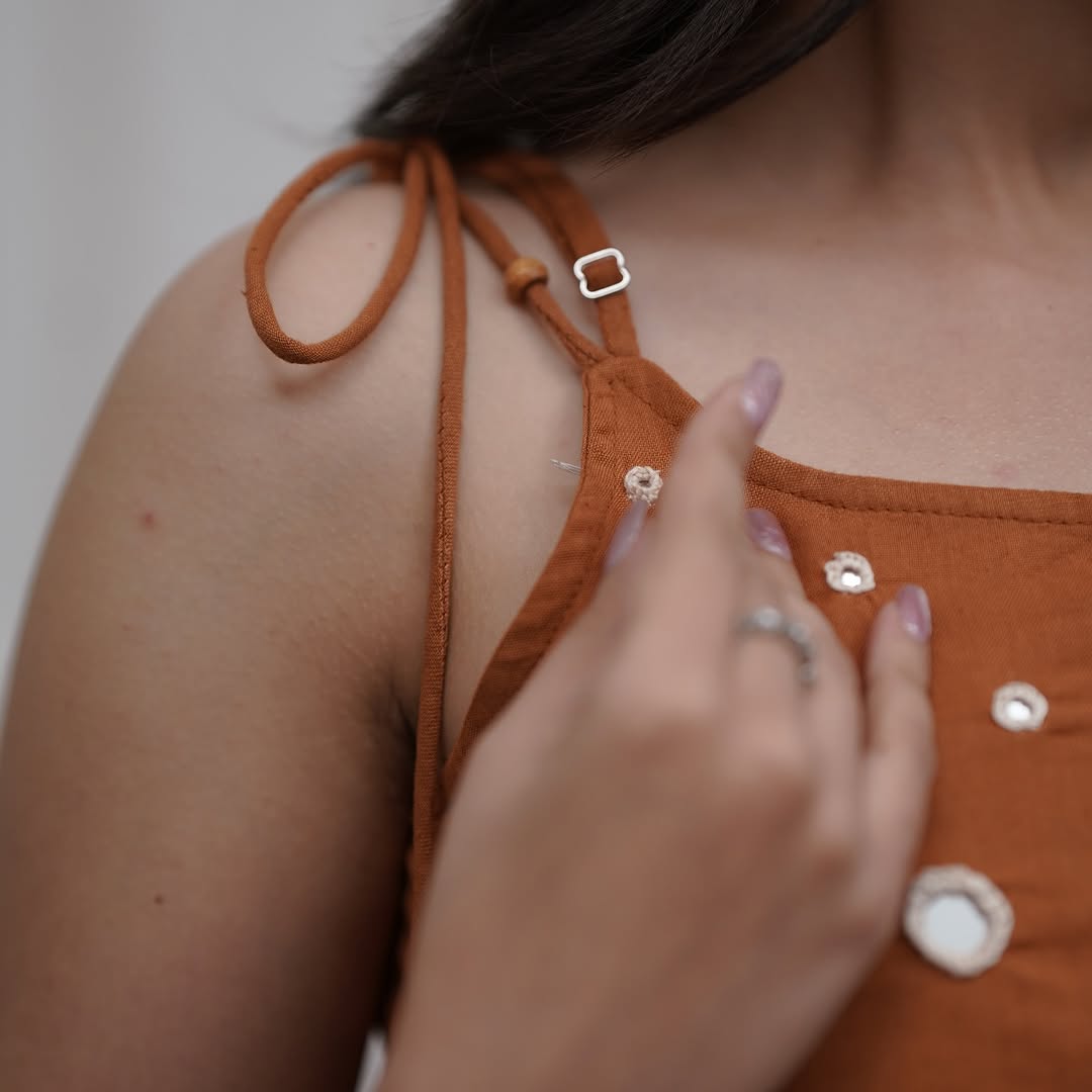 Kiara Stylish Cotton Spaghetti Suit Set for Summer