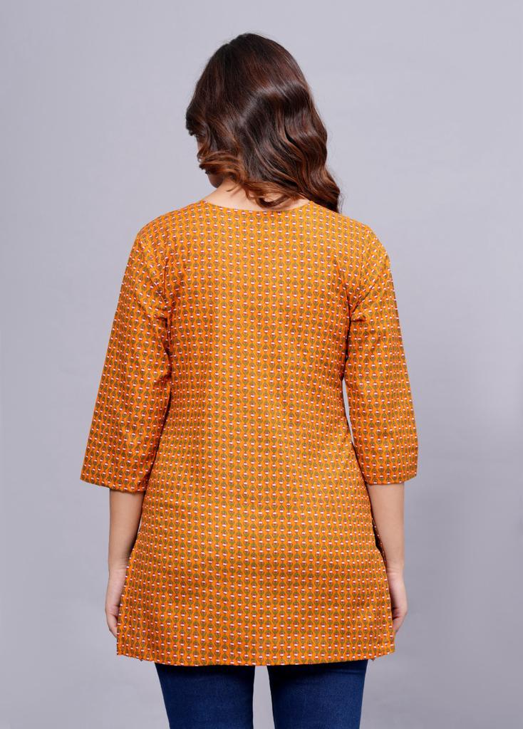 Orange Short Kurti