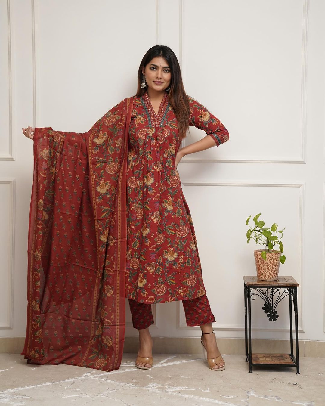 Cotton A line Suit Set