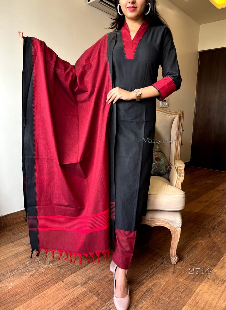 V Neck Suit Set