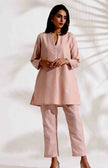 A-line cotton kurti set with pant and pockets for Navratri

