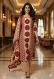 Breathable Ajrakh cotton suit set for everyday ethnic wear