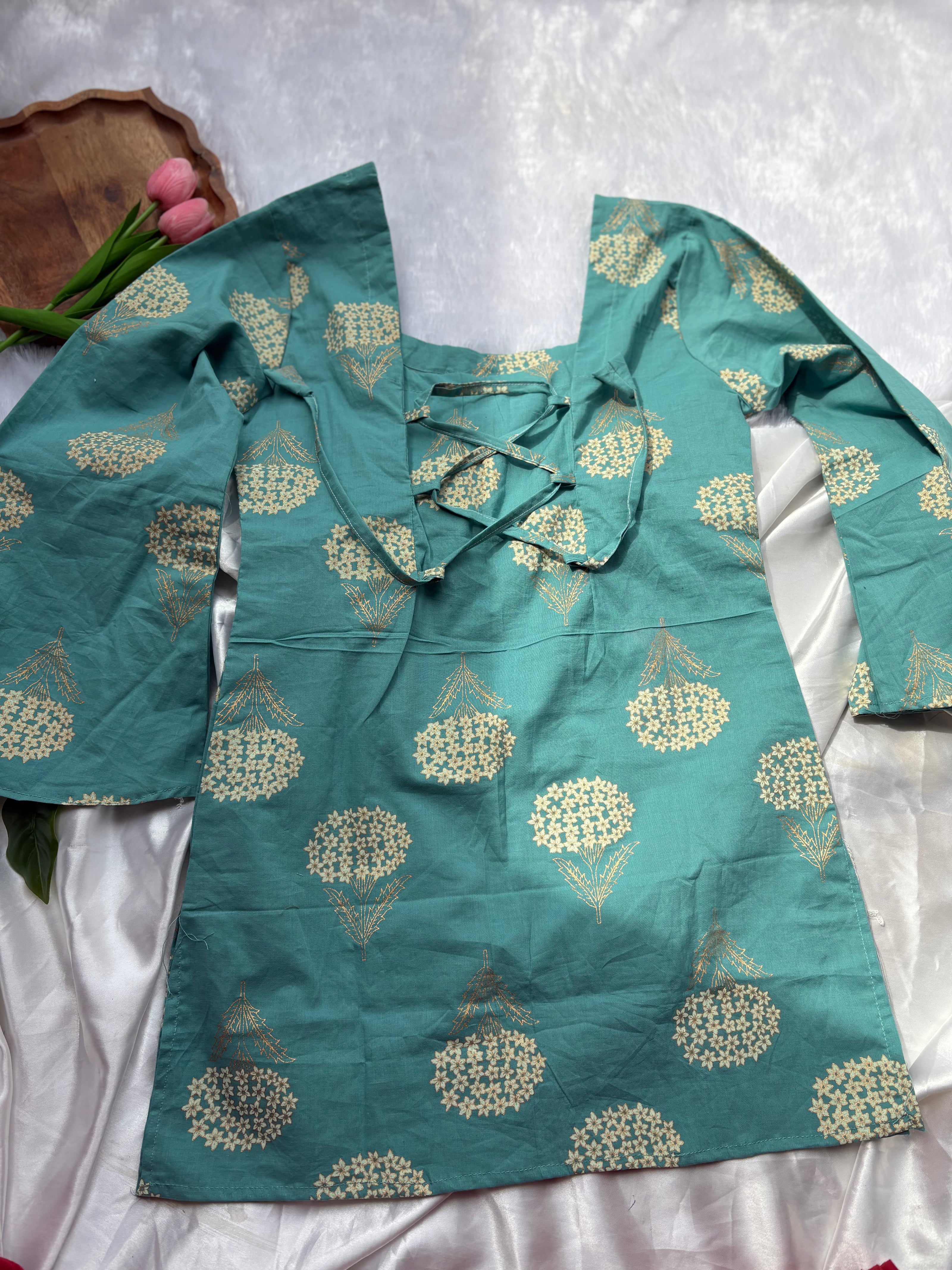 Adjustable Tie-Up Kurti Top for Women
