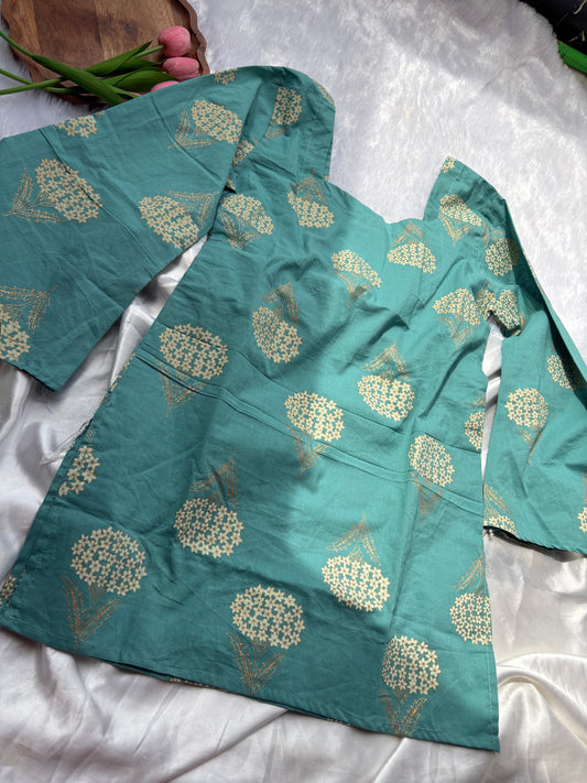 Back Dori Kurti for Women Bell Sleeve Cotton Corset Top