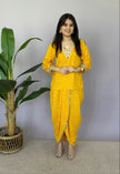 Viscose Rayon Bandhani Ethnic Cord Set for Women