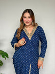 Rangriti Bandhani Mirror Work Dhoti Style Co-Ord Set