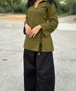 Aarini Collar Neck Shirt Style Kurti Top
