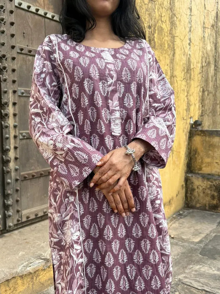 Aarohi Pintex Cotton 60x60 Co-Ord Set