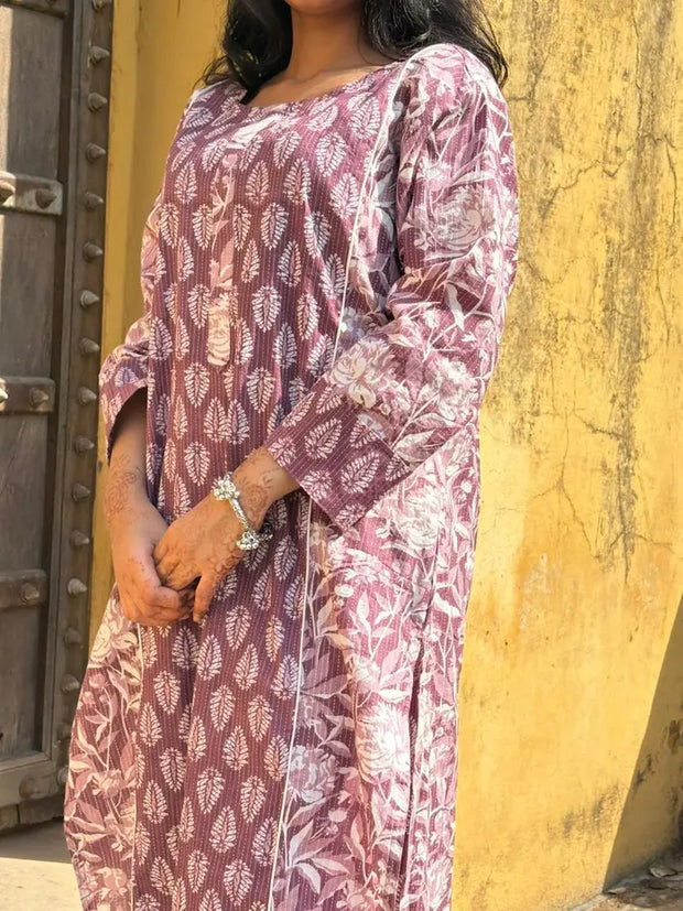 Aarohi Pintex Cotton 60x60 Co-Ord Set