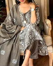 Cotton 60×60 printed kurti set with malmal dupatta