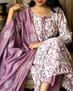 Cotton 60x60 suit with printed kurta and pant

