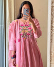 heavy embroidery cotton suit set