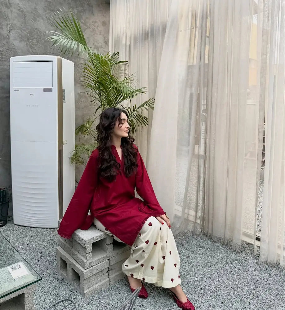 Office wear cotton kurti pant co-ord set