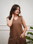 Trendy cotton coord set with both side pockets