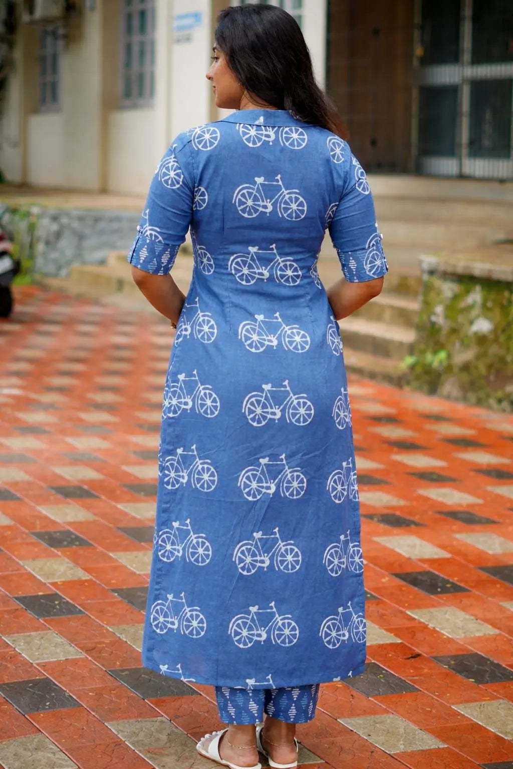 single colour cotton coord set women