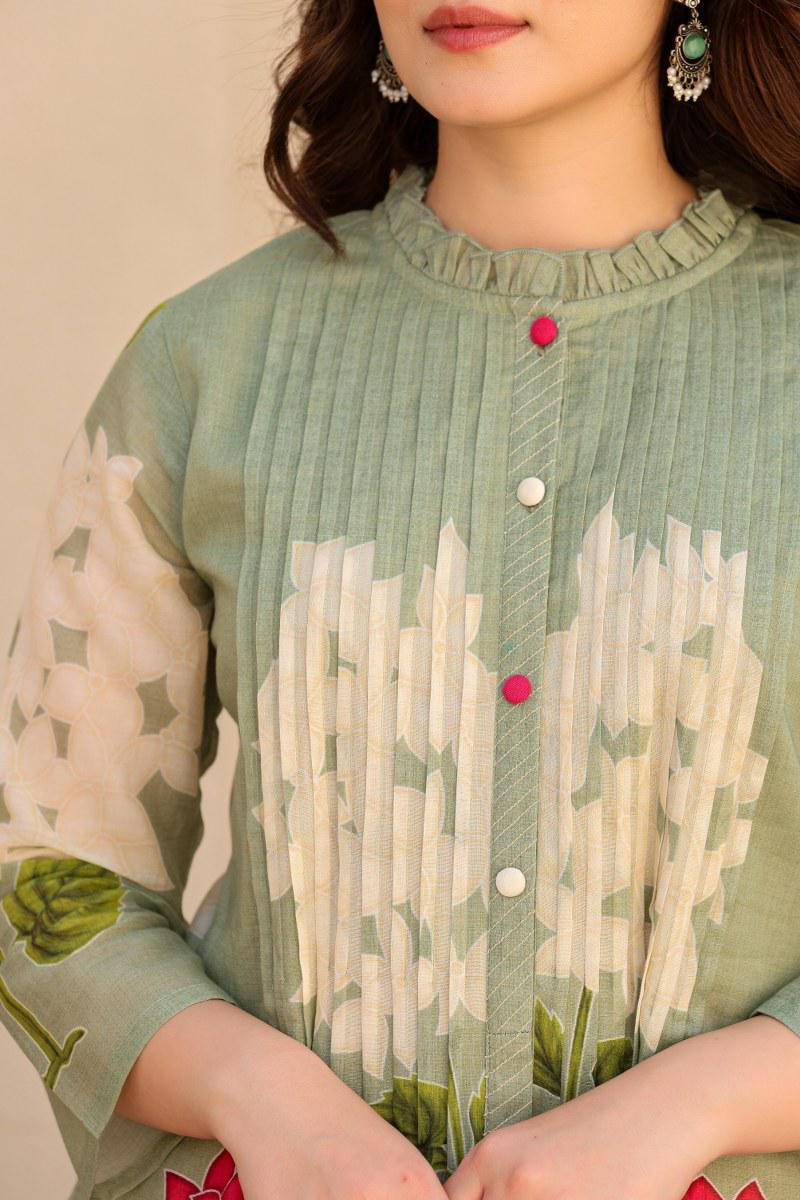 Festive cotton coord set in 3 color options