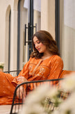 3 Piece Pure Cotton Embroidered Anarkali Suit