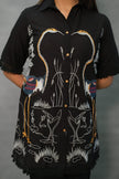 All-season cotton embroidered top and pant co-ord set