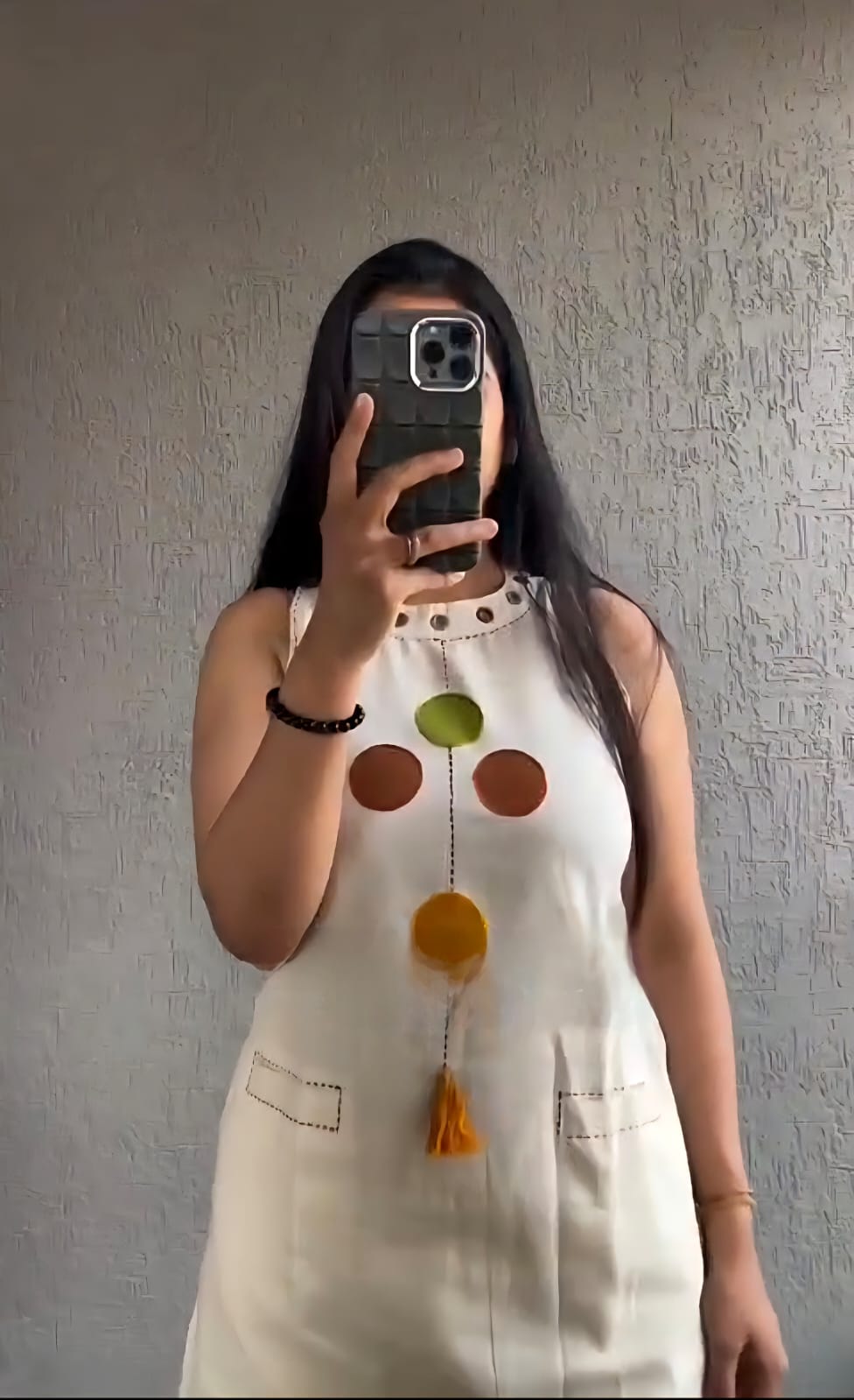 A Line Cotton Kurti Palazzo Set with Pocket and Side Slit