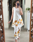 Everyday printed coord set in cotton flex with mega sleeves

