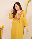 Pure cotton festive kurta with matching comfort-fit pants