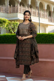 festive ajrakh cotton suit set