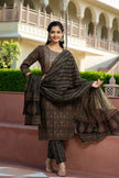 embroidered cotton ethnic suit set