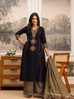 A Line Cotton Kurta Set for Women with Dupatta