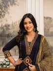 Festive Heavy Cotton Kurti Set with Pant and Dupatta