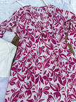 Daily Wear Cotton Kurti Pant Set with Embroidery