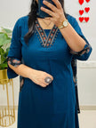 Elegant cotton kurta set with dupatta for casual outings