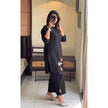 Embroidered kurta with matching cotton pants for daily wear

