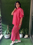 Premium Cotton Co Ord Set with Yoke Lace Work