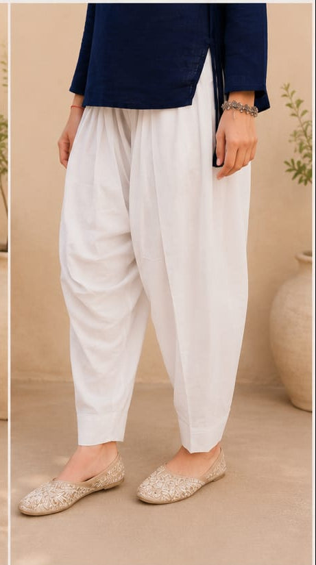 Cotton Farshi Salwar with Flared Silhouette