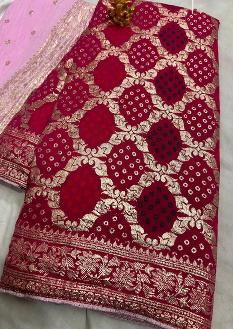 Kaamini Dola Silk Mina Zari Saree
