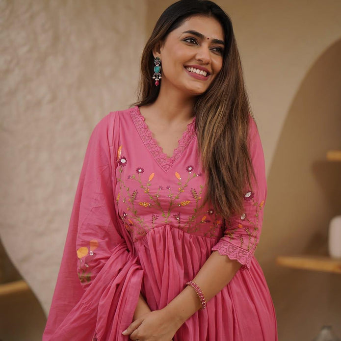  kurta with elegant cotton pants