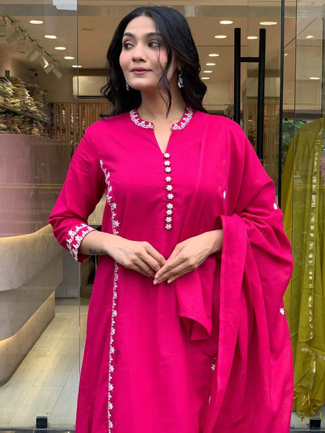Exclusive handwork cotton suit set Maabetii collection
