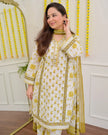 Maabetii cotton suit set with elegant embroidery for festive wear