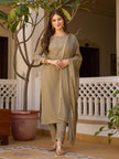Soft rayon kurti and pant with elegant embroidery

