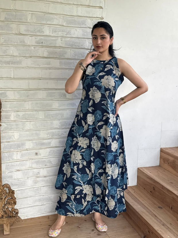 Floral Cotton Co Ord Set for Women with Palazzo