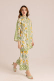  vibrant sunflower print on butter cotton fabric