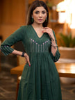 Casual and festive cotton kurta pant ensemble for women