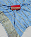 Heavy zari weaving saree with border and mid design