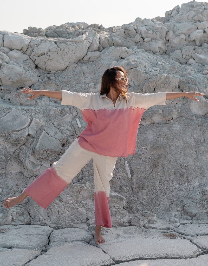 Women’s premium cotton tie-dye outfit in vibrant shades
